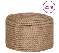 vidaXL Jute Rope 100% Natural Material, Thick and Durable, Perfect for Agriculture, Shipping, Home and Garden - 14mm Thickness, 250m Length