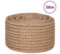 Rope 100% Jute Natural Hemp Cord Sisal Rope Multi Purpose Rope Cable vidaXL