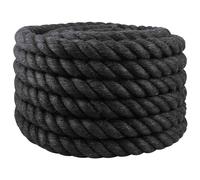 vidaXL Natural Jute Rope - 25m Long, 40mm Thick for Crafting, Gardening, Decorations, Flower Arrangements, Bundling, and Wrapping