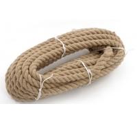 Rope 18mm / 10m Natural Jute Rope Twisted Braided Decking Garden Boating Cord Sash