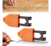 Rope Anchor Hook, Fast, One-Handed Fixing Rope Anchor Hook, Instant Rope Anchoring Tool, Carpentry Tools And Accessories for Home Renovation Projects (Orange,2Pcs)