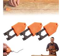 Rope Anchor Hook, Portable Chalk Line Anchor Hook Tool for Straight Line, Fast, One-Handed Fixing Power, Rope Anchoring Effortless, Marking Tool for Carpentry, Roofing & Building (3PCS)