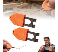 Rope Anchor Hook, Portable Chalk Line Anchor Hook Tool, Rope Anchoring Effortless, One-Handed Operation Design, Instant Fixing, Quick & Easy, Carpentry Tools for Home Renovation Projects (2pcs)