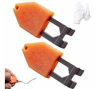 Rope Anchor Hook, Rope Anchor Hook for Chalk Line, Chalk Line Anchor for Carpentry, Drywall, Roofing & Building (2pcs)
