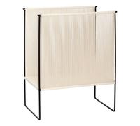 Rope and Metal Magazine Rack Black one size