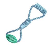 Rope Ball - Cotton + Rubber 35.5x12x5cm | Ball On Rope | Treat BallS Interactive Dog Toy For Chewing, Fetch, Tugging, Health, Mental Stimulation, Indoor And Outdoor Play, Training, And Daily P