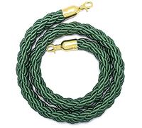 Rope Barrier Queue System 5ft Safety Barrier with Polished Snaps Durable Crowd Control Rope for Events Parties and Outdoor Use - 3/4/5/8/10Ft Options Available