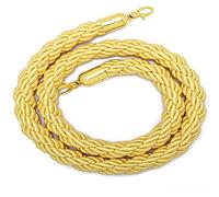 Rope barriers,Queue barrier rope, Rope Barrier Belt Grey Stanchion Rope 3/4/5/6Ft, Silver with Hooks, Braided Hemp Rope for Queue Divider, Rope Barrier 1/2/3M,Twisted Hemp Rope Queue Line Barrier(3.3f