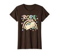 Rope Bunny Shibari Bondage T-Shirt, Women, Brown, 3X-Large