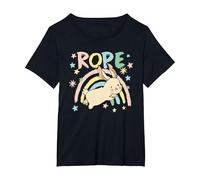 Rope Bunny Shibari Bondage T-Shirt, Women's Plus, Black, 2X