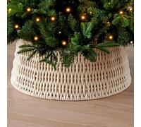 Rope Christmas Tree Skirt With Lurex - Bring Stunning Festive Decoration to Your Room and Add a Sprinkle of Luxury to Your Christmas Tree - Keeping Things Neat and Tidy Around the Base