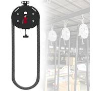 Rope Climbing Machine, Endless Rope Trainer,Pulley Cable Machine , Adjustable Resistance, Home Gym Equipment