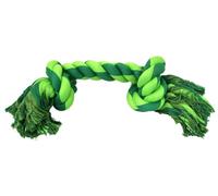 Rope Cotton 2 Knot Minty Dog Toy - Durable chew toy made from natural cotton with a strong two-knot design, perfect for tugging, chewing, and play. Suitable for dogs, 33cm size, in green color.