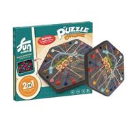Rope Detangling Puzzle Game - Fun Chess Game for with Smart Knots | Strategic & Stimulating Indoor Activities | FIC Portable Solution Center Lacing Toys