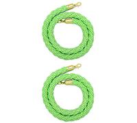 Rope Divider Stanchion Barrier Rope, Pack Of 2 Crowd Control Ropes Multicolor 60-305cm(Green,10Ft/305Cm)