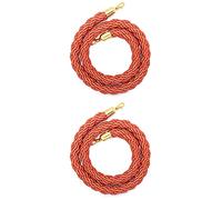 Rope Divider Stanchion Barrier Rope, Pack Of 2 Crowd Control Ropes Multicolor 60-305cm(Orange,10Ft/305Cm)