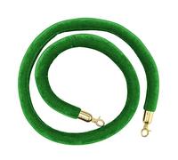 Rope Divider,Stanchion for VIP Entry, Safety Foam Core Barrier Ropes Crowd Control, Movie Theaters Grand Openings Hotels Use/(Red,Length 1.5M/5Ft/59In)(Green,Length 0.6M/2Ft/24In)