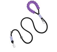 Rope Dog Lead, Nylon Dog Rope Chain, Lightweight Comfortable 2 m Strong Doggy Walking Chains with Padded Handle for Medium and Large Dogs, 78.74 inches Long, 300 g, Black, Pink