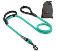 Rope Dog Lead, Strong Leash, 2 Padded Handles 5 FT - Medium, Large Dog