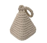 Rope Door Stopper - Floor Door Stop - High Performance Rope Door Stopper with Handle | Rope Knot Cotton Door Stop | Weighted City Centre for Windows | Wedge Bookend Dog Toy | Blocker Keeps the Door