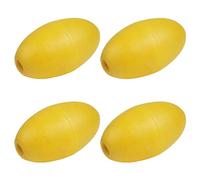 Rope Floats Marine Buoy Float, 4pcs Fishing Marker Buoy EVA Yellow Boat Accessory Kayak Canoe Drift Anchor Floating Ball for Tow Rope Throw Line Dock Marine Accessories (YELLOW, L*W-13 * 7.5cm)