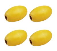 Rope Floats Marine Buoy Float, 4pcs Fishing Marker Buoy EVA Yellow Boat Accessory Kayak Canoe Drift Anchor Floating Ball for Tow Rope Throw Line Dock Marine Accessories (YELLOW, L*W-13.5 * 9cm)