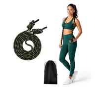 Rope Flow Rope 2.8 m - Heavy Jump Rope for Boxing & HIIT (Black/Green)