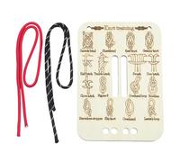 Rope for Knot Tying Practice, Knot Training Board Kit with 2 Ropes, Essential Outdoor Survival Tools for Camping, Hiking, Sailing, and DIY Projects, Choice for Hiking Lover