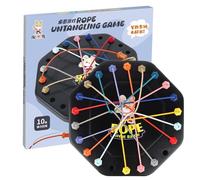 Rope Game Puzzle - Strategy Board Game, Rope Untying Challenge Toy, Elastic String Logic Disk, Fine Motor Skill Puzzle Set | Portable Mind Training For Kids Ages 3+ Travel Family Gathering Learn Play