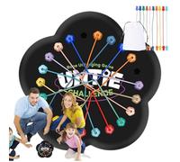 Rope Games - Rope Untangling Game - Twisted Tangler Board, Interactive Roe Sorting Puzzle, Fine Motor Skills Toy With Colorful Lacing Design | Boys Girls Activity For Learning Hand-Eye