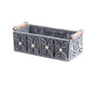 Rope Handwoven Baskets, Practical Elegant Handles, 240 gray L | Cotton Rope, Decoration and Storage, Versatile Use, Elegant Handles, Accessory for Most Homes Daily Use