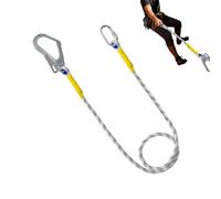 Rope Harness Safety - Polyester Manganese Steel 200cm 1.6cm 750g | Lift Sling Straps | For Tree Climbing Electrical Work Industrial Work Roof Adventure Sports Outdoor Use With 2500kg Pulling Force