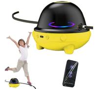 Rope Jumping Machine - Remote Control Auto Skipping Trainer, Music Rhythm Counter Display, Ten Speed Adjustable Levels, Durable Non Slip Base Unit, Cordless Jump Practice Fitness Tool | Gym School