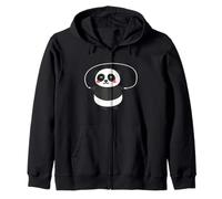 Rope Jumping Sweet Panda Jumping Rope Skipping Jump Rope Zip Hoodie