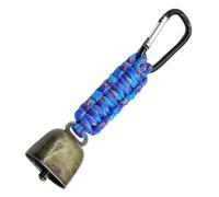 Rope Keychain with Carabiner, Alarm Bells for Super Loud Bears, Vintage Strap Keychain Outdoor Camping for Safety' Mountaineering