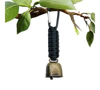 Rope Keychain With Carabiner,Bear Bell With Carabiner,Super Loud Camping Bear Bell For Body Safety,Mountaineering Keychain With Leash, Retro Ornament For