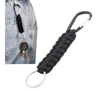 Rope Keyring - Multifunctional Heavy Duty Handwoven Accessory | Paracord with Carabiner | For Outdoor Adventure Work Safety School Fishing Camping Travel