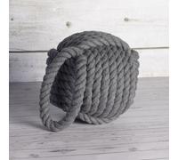 Rope Knot Door Stop Grey Maison And White