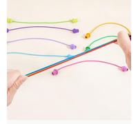 Rope Knots Challenge Game - Parent Child Interactive Puzzle | Twisted Rope Untangle Logic Toy | Brain Teaser Board Game For Boys Girls | Fine Motor Skill Development Wooden Puzzle