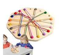 Rope Knots Challenge Game - Twisted Rope Untangle Brain Teaser Board, Fine Motor Skill Puzzle Toy | Multifunctional Learning Activity For Kids, Parent Child Interaction, Logic Training Play