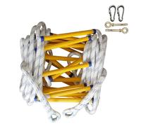 Rope Ladder - 2/3/4 Storey Fire Escape Ladder with Hooks, Emergency Soft Ladders, Outdoor Rescue Training Climbing Aerial Work (Size : 3M)
