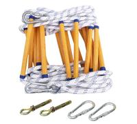 Rope Ladder Boat Rope Rungs | Easy Setup Safety Gear With Strong Load Capacity Portable Folding Marine Boarding Accessory For Outdoor Water Activities Perfect For Fishermen Kayakers Swimmers A