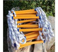 Rope Ladder, Fire Escape Emergency Ladders 2-6 Storey Flame Resistant Safety Rope Ladder with Hooks/5M/16Ft
