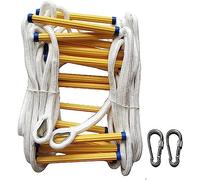 Rope Ladder, Fire Escape Rescue Ladder, Rope with Hook and Loop Multi-Purpose Emergency