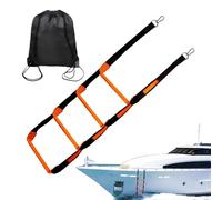 Rope Ladder for Boats - Folding Rope Ladder for 600 lbs 4 Step Boats | Marine Climbing Ladders with Heavy Duty Ropes for Easy Boarding, Yachts,