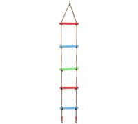 Rope Ladder for Kids, 6FT Sturdy Plastic & Nylon Ropes Climbing Toys for Swing Set, Outdoor, Tree House, Playground Outdoor Sports Facilities Plastic Ladder Single Head Five-Stage