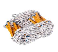 Rope Ladder with Carabiner 16.4ft Nylon Fire Escape Ladder Non-slip Fire Heavy Duty Emergency for Climbing Training Rescue Rope, Escape, Lad