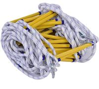 Rope Ladder, with Hooks,Emergency Portable Escape Rope/Rope Diameter:20mm/5m/16.4ft