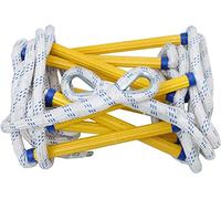 Rope ladders, 12 FT Escape Ladder Flame Resistant Safety Rope Fast to Deploy with 2 Hook Carabiners for Kids and Adults Sturdy and Strong Port(12m/39ft)