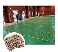Rope Net，，Durable Beige Rope Net - Customizable 2x9m Fishing & Climbing Net for Outdoor Decor, Scenic Protection, Strong Anti-Aging Material, Perfect for Garden & Event Use